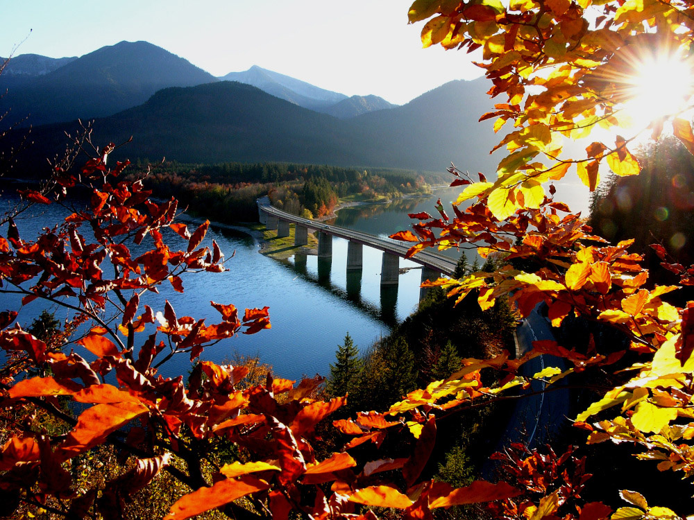 Fotospots Sylvensteinsee