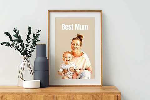 Familienporträt mit Mutter und Baby