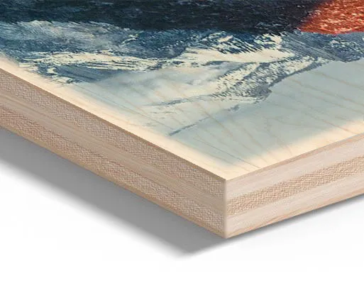 foto auf holz detail