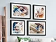 Gerahmte Bilder im Raum