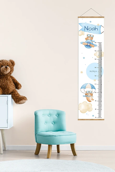 Personalisierte Kindermesslatte