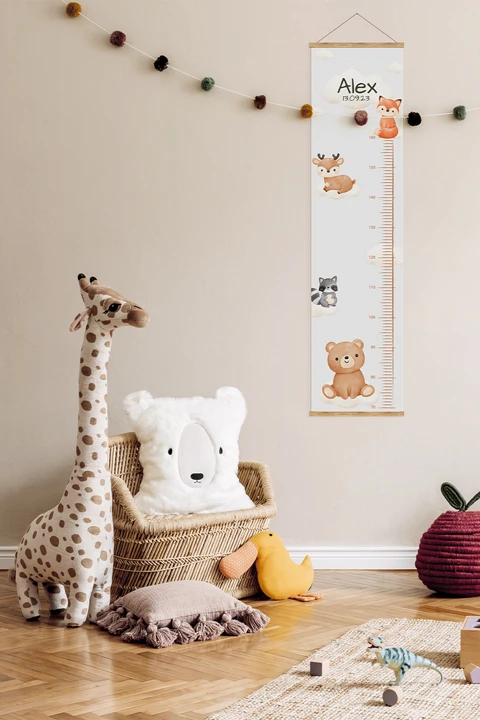 Personalisierte Kindermesslatte